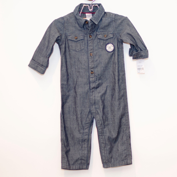 denim jumpsuit for baby boy